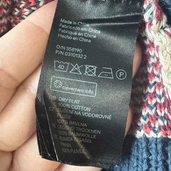 Divided size XS Southwestern Tribal Bohemian Open front Cardigan, 100% Cotton - Picture 5 of 7